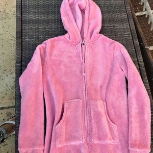 Plush pink onesie